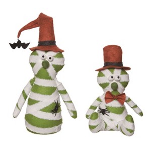 Transpac Polyester 10.5 in. Multicolor Halloween Plush Mummy Sitters Set of 2 - 1 of 2