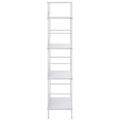 White Steel Minimalist 4-Tier Display Stand