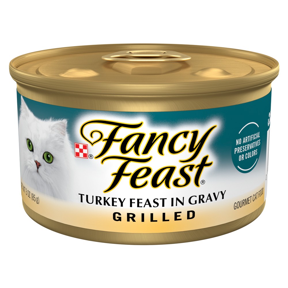 Purina Fancy Feast Grilled Gourmet Wet Cat Food Turkey Feast In Gravy - 3oz