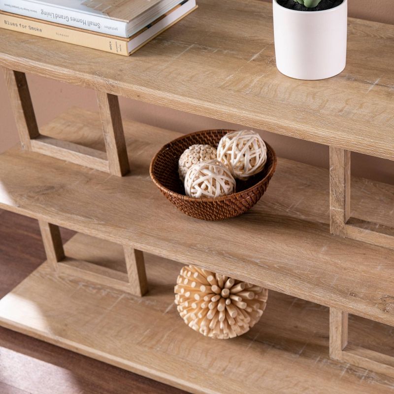 Aylbath Geometric Console Table Natural - Aiden Lane, 5 of 11