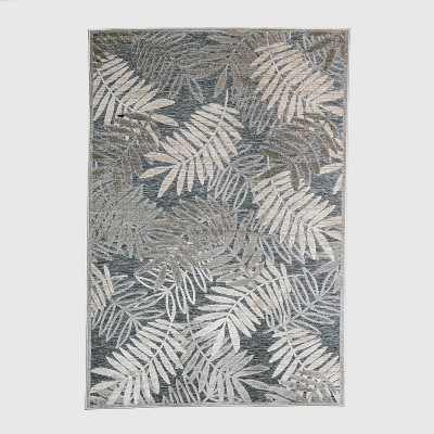 5' x 7' Reductive Palm Outdoor Rug Gray - Project 62™