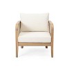 PAGED Patio Dining Chairs Modern Outdoor Chair with Waterproof Thick Cushion for Patio, Porch, Yard - 2 of 4