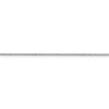 Black Bow Jewelry 1mm 14k White Gold Classic Box Chain Necklace - 3 of 4