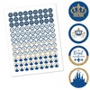 Big Dot of Happiness Royal Prince Charming - Baby Shower or Birthday Party Round Candy Sticker Favors - Labels Fits Chocolate Candy (1 sheet of 108) - 2 of 4