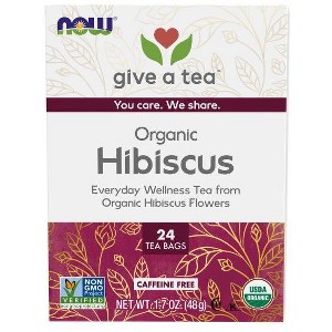 Now Foods Organically Hip Hibiscus Tea  -  24 Bag - 1 of 2