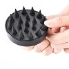 TranquilBeauty Scalp Massager Shampoo Brush, Exfoliator for Dandruff Removal, Black - image 2 of 4