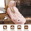 Tirrinia Fleece Blanket Hoodie Sweatshirt for Womens, Oversized Wearable Blanket Pullover with Hooded, One Size, Cozy Gift for Her - 3 of 4