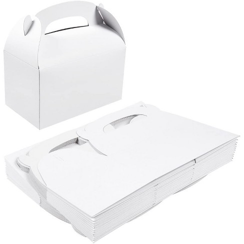 Best Paper Greetings 24 Pack White Gable Boxes For Party Favors, Wedding,  Baby Shower, Small Kraft Paper Boxes For Birthday, Gifts, 6 X 3.5 X 3.5 In  : Target