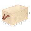 Unique Bargains Fabric Collapsible Printed Storage Bins with Handles - 4 of 4