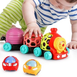 iPlay, iLearn Baby Toy Train, Infant Soft Cars for 6-12 Month Boy - 1 of 3
