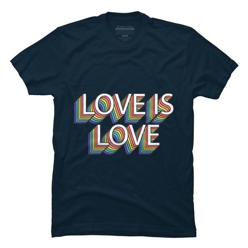 Adult Design By Humans Retro Love Is Love Pride By DudleyjazT-Shirt - image 1 of 2