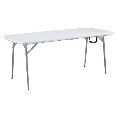 30"x72" Heavy Duty Fold In Half Table Speckled Gray - Hampton Collection