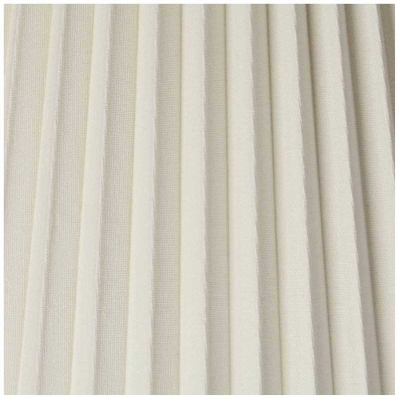 Springcrest 10" Top x 17" Bottom x 14 1/2" High x 14 3/4" Slant Lamp Shade Replacement Large Ivory White Bell Traditional Pleated Spider Harp Finial, 3 of 9