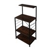 Chery Life Wooden Kitchen Shelf, Baker's Rack with 4 Tier Shelves, Vintage Color - 2 of 4