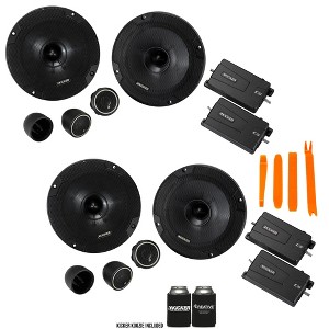 Kicker 46CSS654 - Two Pairs Of CS-Series CSS65 6.5-Inch (160mm) Component System with .75-inch tweeters, 4-Ohm (2 Pairs) - 1 of 4