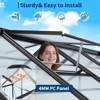 8*12 FT Outdoor Greenhouse, Walk-in Greenhouse with Vented Roof Window, Windproof Aluminum Frame, Suitable for Outside Gardening, Backyard, Patio - 4 of 4