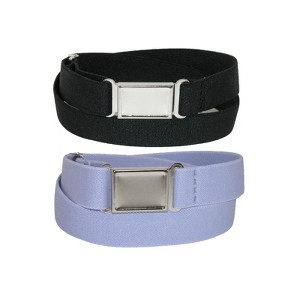 CTM  Elastic Belt with Magnetic No Show Flat Buckle (Pack of 2 Colors) - 1 of 4