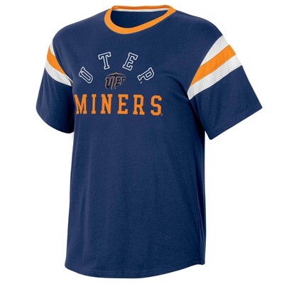 NCAA UTEP Miners Women's Short Sleeve Stripe T-Shirt - S
