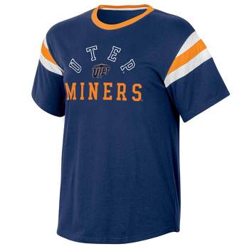 NCAA UTEP Miners Women's Short Sleeve Stripe T-Shirt