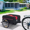 Bicycle Cargo Trailer, Two-Wheel Bike Luggage Wagon Trailer with Removable Cover, Wheel 20" - 2 of 4