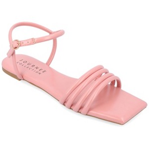 Journee Collection Womens Lyddea Buckle Multi Strap Sandal - 1 of 4
