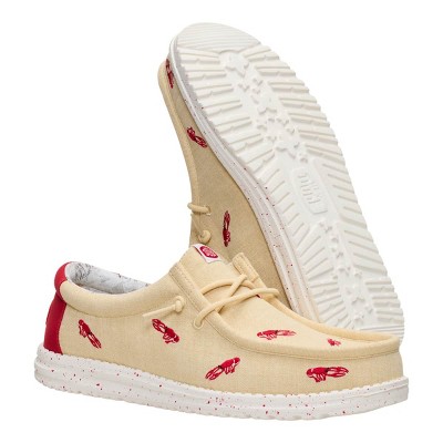 HEYDUDE Men Wally Embroidered Crawfish , Boulder Tan/Multi, M11 — фото 4