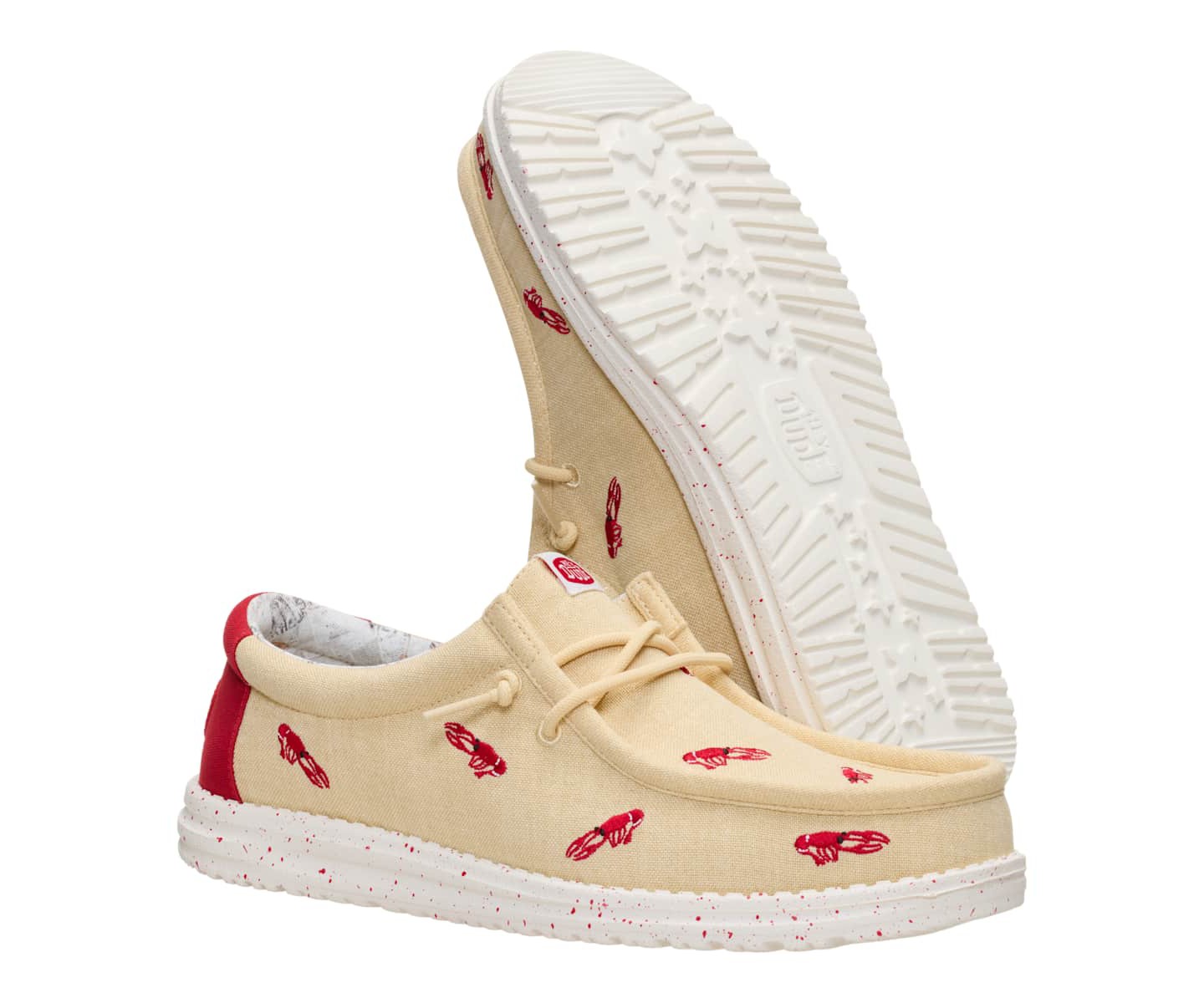 HEYDUDE Men Wally Embroidered Crawfish, Boulder Tan/Multi, цвет: Рыжевато-коричневый — фото 4