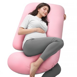 BabyBond Pregnancy Pillows, Full Body Maternity Pillow with Removable Cover - 1 of 4