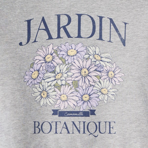 Playera de manga corta 'Jardin' de corte holgado para niña - Cat & Jack™ Gris 3