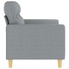 vidaXL Sofa Accent Upholstered Sofa Couch Furniture for Living Room Fabric - Light Gray 47.2" - 3 of 4