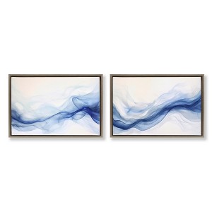 Stupell Industries Dreamy Indigo Mist 2pc Floating Frame Art Set - 1 of 4