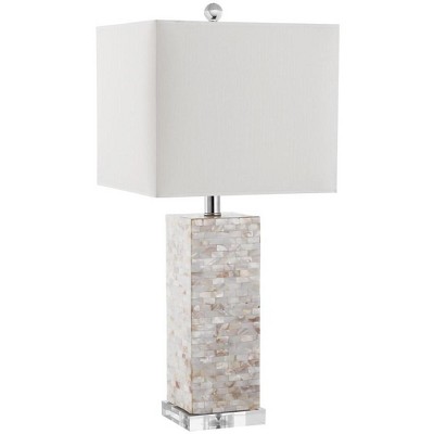 Homer Coastal Shell 26-inch Cream Table Lamp