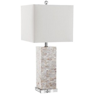 Homer 26 Inch H Shell Table Lamp - Cream - Safavieh. - 1 of 2