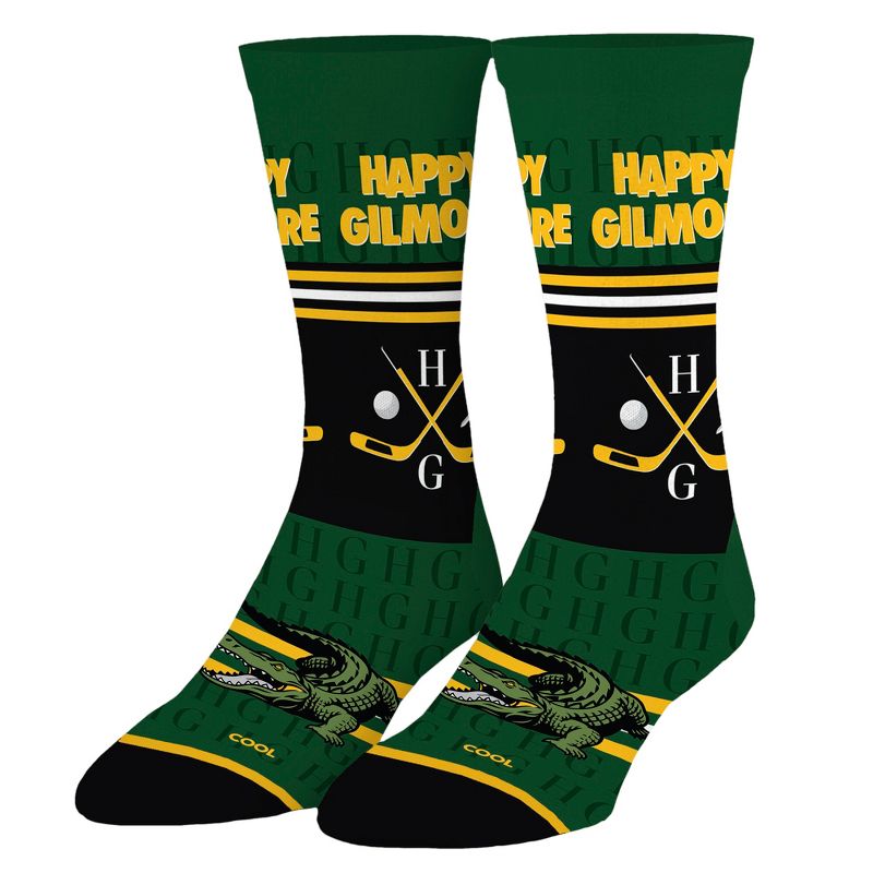 Cool Socks, Happy Gilmore Greens, Funny Novelty Socks, Large, 1 of 6