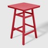 WestinTrends Malibu 30" All Weather HDPE Outdoor Patio Square Counter Height Bistro Table with Umbrella Hole - 4 of 4