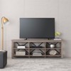 68" Gray Oak TV Stand - Henn&Hart - 3 of 4