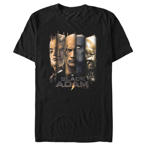 Men's Black Adam Faces of Justice T-Shirt - image 1 of 4