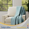 Color Sense 100% Cotton Warm & Cozy Super Soft Antimicrobial Waffle Weave Blanket - 3 of 4