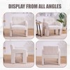 Okak Minimalist Casual Chenille Single Accent Chair with Armrests & Comfortable Pad,Upholstered Armchair for Living Room,Bedroom,Office - 4 of 4