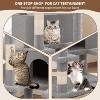 Tall Cat Tree Tower for Large Indoor Cats, Multi-Level Condo with Plush Perch & Sisal Posts - 2 of 4