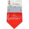 Pavilion Gift Company - Best Dog Ever - 12" x 8" Canvas Slip on Pet Bandana - Pet Toy - 4 of 4