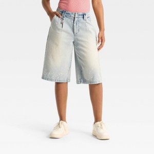 Women's Mid-Rise Oversized Chino Jorts - Wild Fable™ - 1 of 3