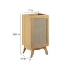 Modway Soma 18" Bathroom Vanity Cabinet - Compact Modern Wall-Mount Sink Cabinet (Sink Basin Not Included) - 3 of 4