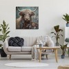 Stupell Industries Cattle & Mixed Florals Canvas Wall Art - 2 of 4