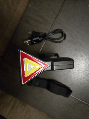 Brightz Triangle LED Tail Light: ABS Bike Reflector, Seat Post