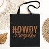 City Creek Prints Howdy Pumpkin Rope Canvas Tote Bag - 15x16 - Black - 2 of 2