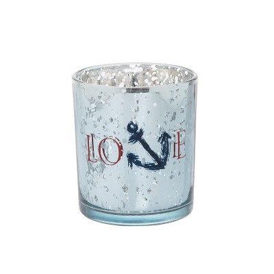Beachcombers 3" Glass Anchor Votive Blue