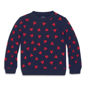 Primary Kids Sweatshirt In Confetti Hearts - 1 of 4