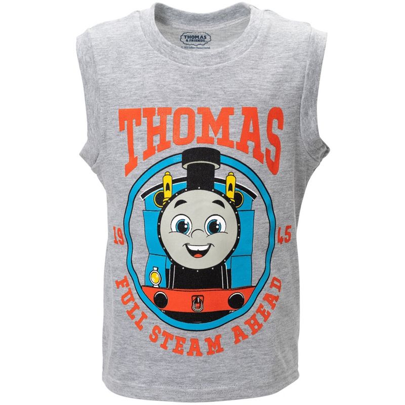 Thomas & Friends Tank Engine 3 Piece Outfit Set: T-Shirt Tank Top Shorts, 4 of 9