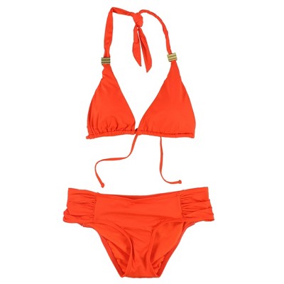bar III Womens Triangle Side Tab 2 Piece Bikini